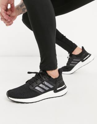 фото Черные кроссовки с белой подошвой adidas running ultraboost 20-черный adidas performance