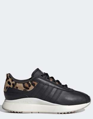 stan smith black leopard