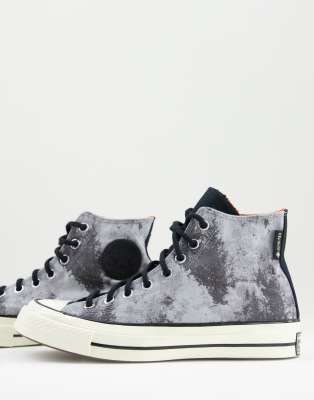 фото Черные кроссовки с принтом converse chuck 70 hi gore-tex-черный