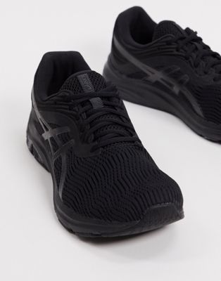 Черные кроссовки с серой отделкой Asics Running Gel-Pulse 11 | ASOS