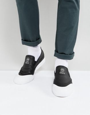 фото Черные кроссовки-слипоны adidas skateboarding matchcourt cg4512-черный