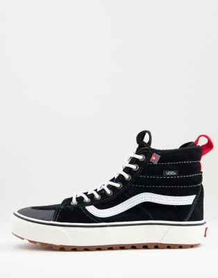 фото Черные кроссовки vans sk8-hi mte-черный