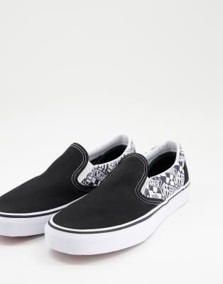 Туфли и спортивная обувь Черные кроссовки Vans Slip-On OTW-Черный