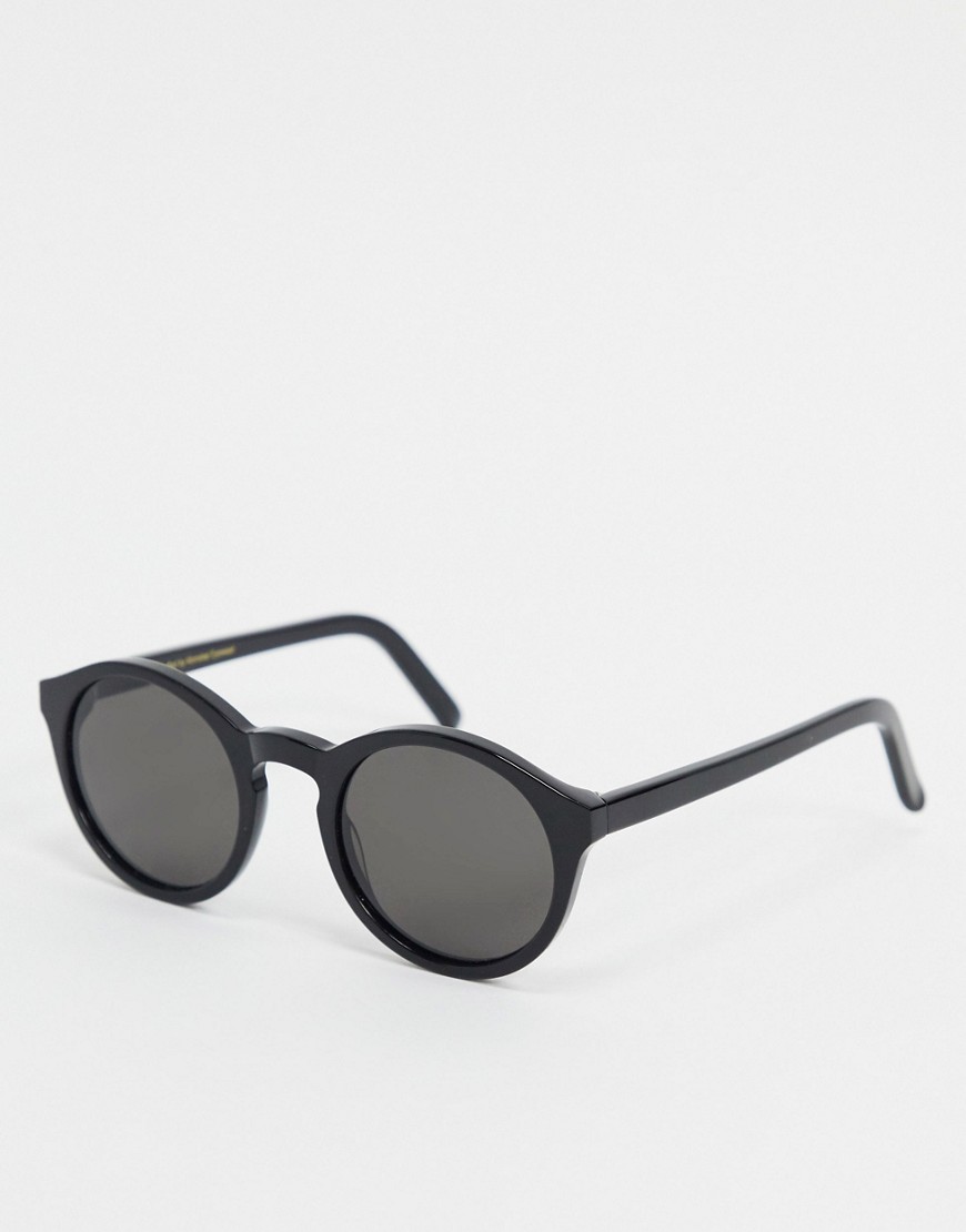 фото Черные круглые солнцезащитные очки monokel barstow-черный monokel eyewear