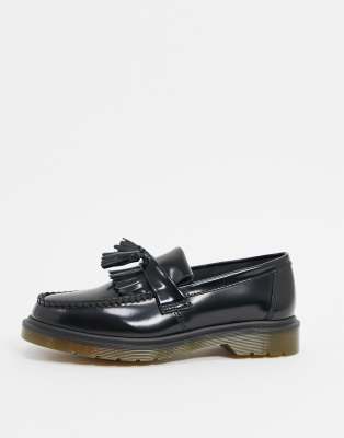 фото Черные лоферы с кисточками dr martens adrian-черный