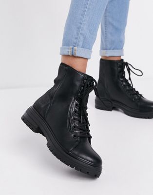 фото Черные массивные ботинки на шнуровке call it spring от aldo alexia-черный