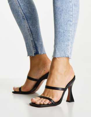 Черные мюли на каблуке ASOS DESIGN Nasia-Черный цвет