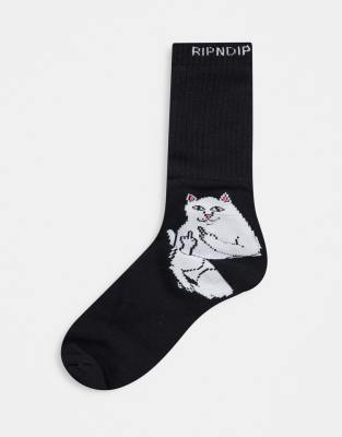 фото Черные носки ripndip lord nermal-черный rip n dip