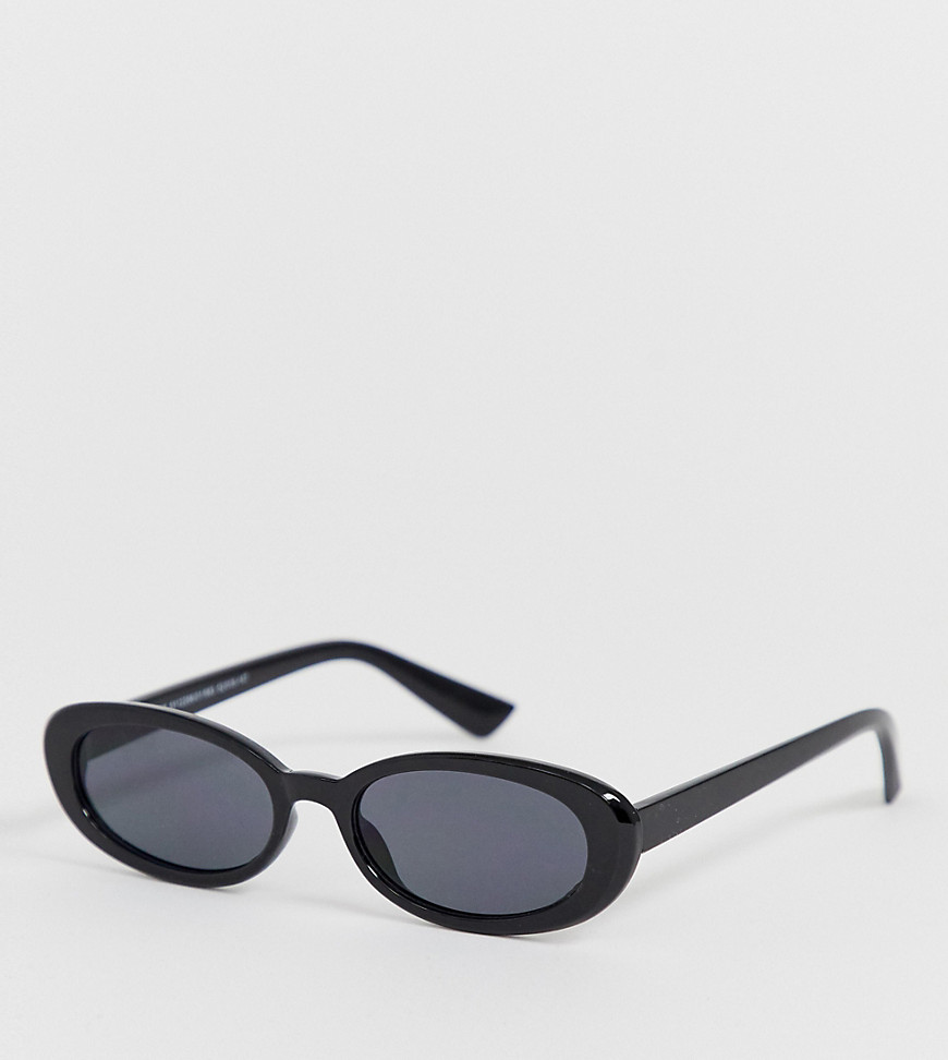 фото Черные овальные солнцезащитные очки new look-черный