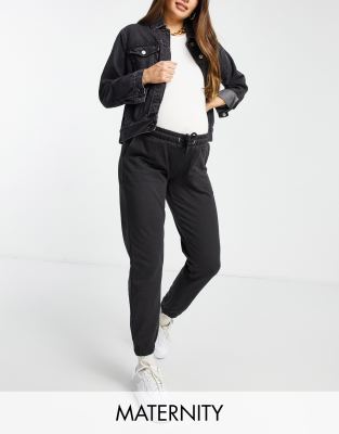 фото Черные oversized-джоггеры missguided maternity-черный