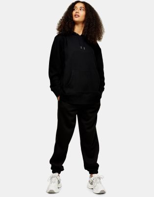 Спортивные брюки Черные oversized-джоггеры в стиле 90-х Topshop-Черный цвет
