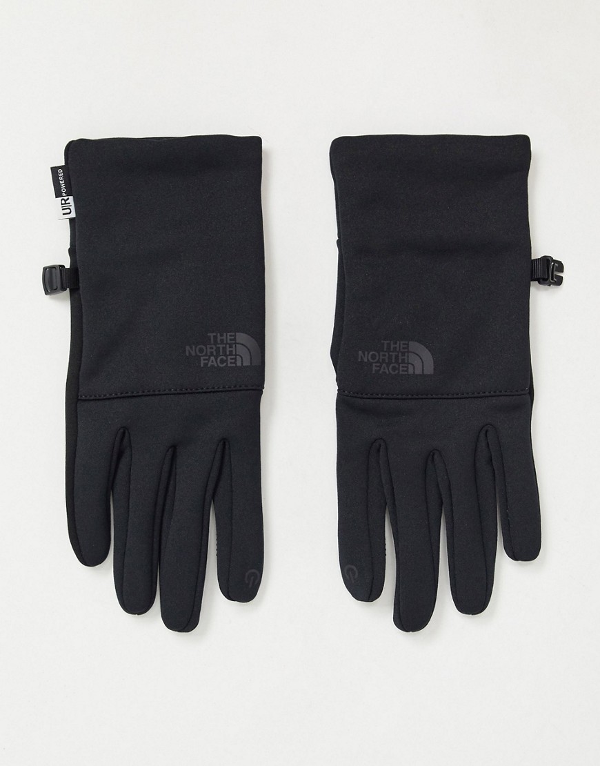 фото Черные перчатки из переработанных материалов the north face etip-черный цвет
