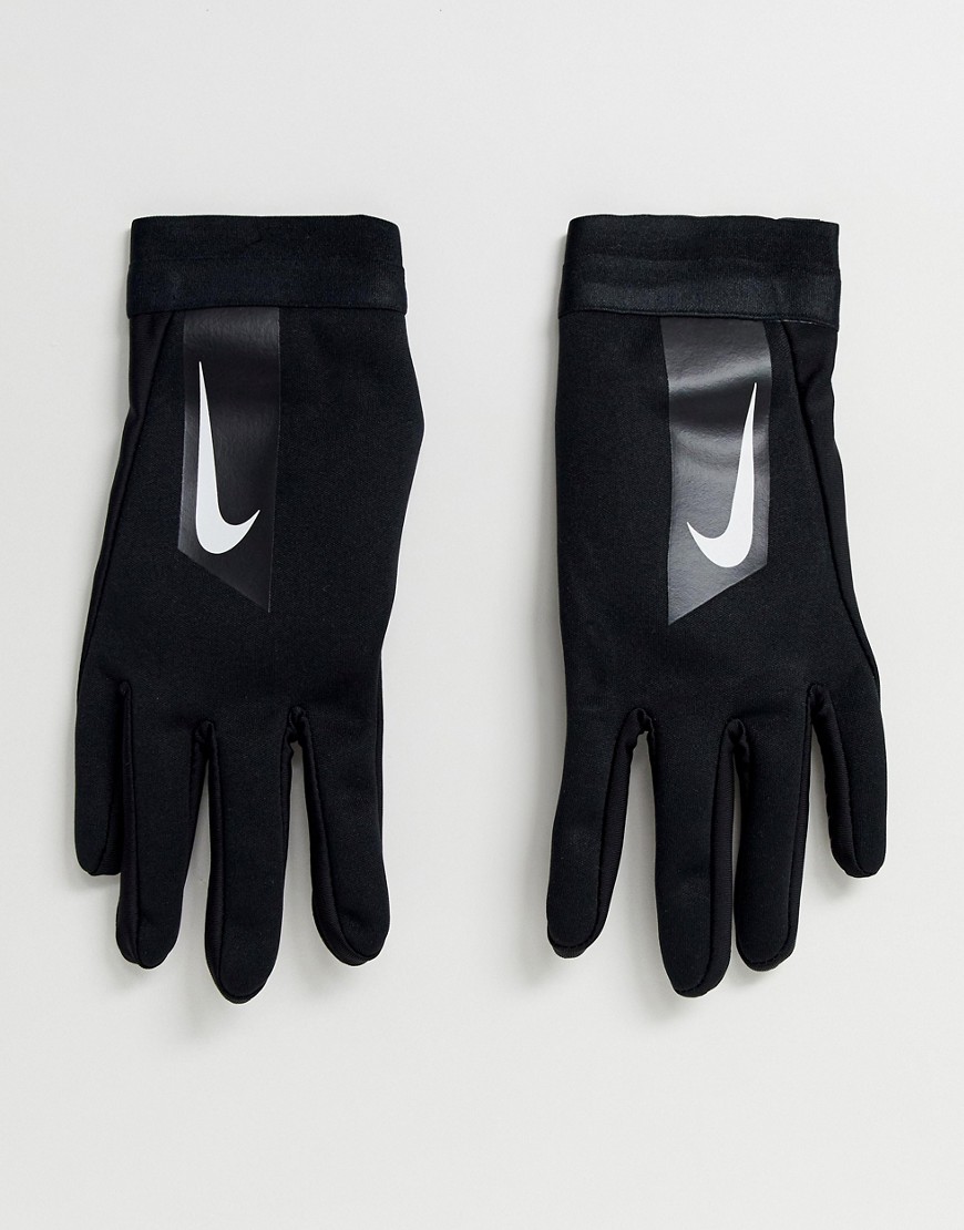 фото Черные перчатки nike football-черный