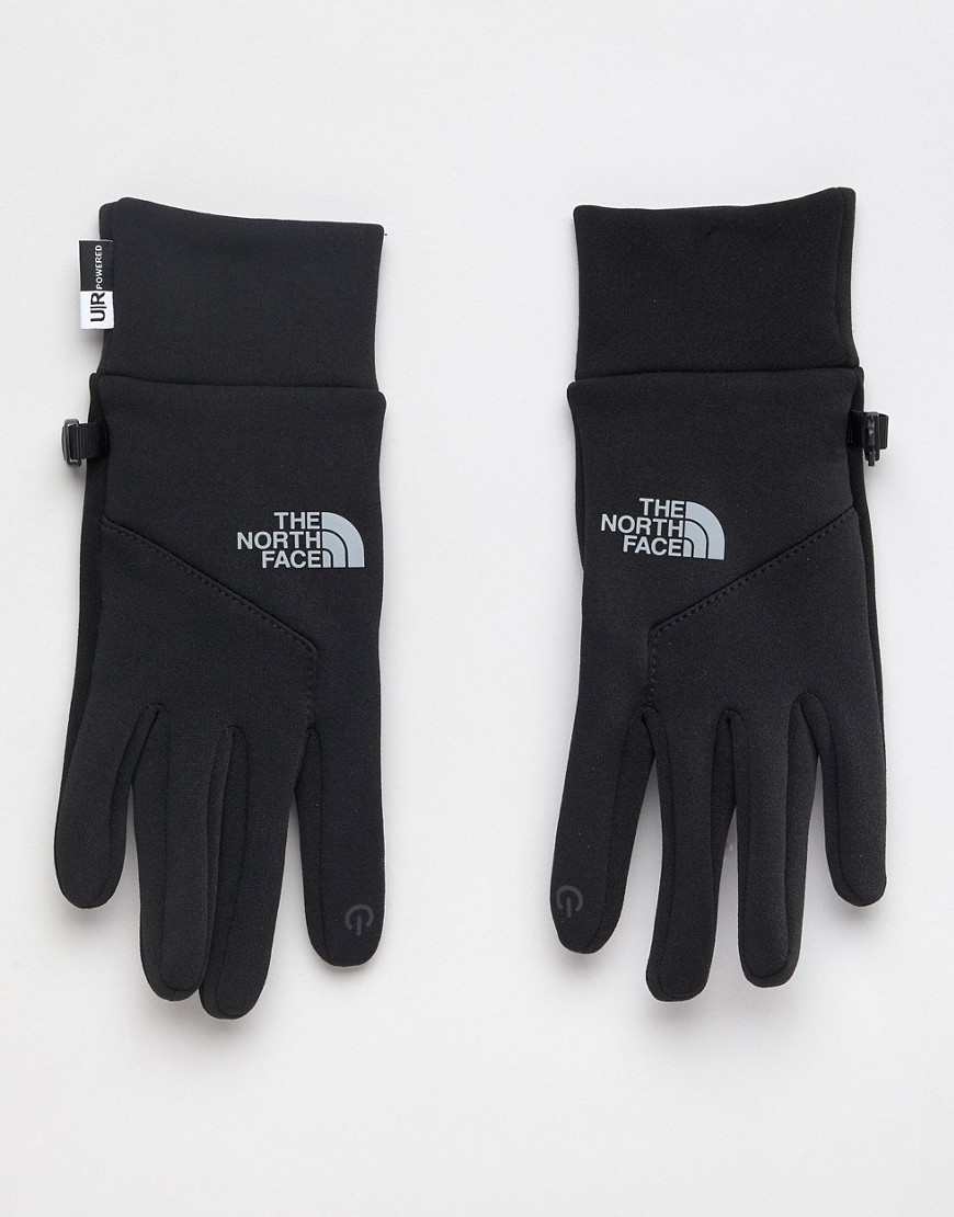 фото Черные перчатки с отделкой на кончиках пальцев для управления сенсорными гаджетами the north face-черный
