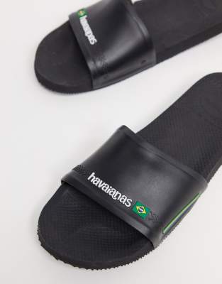 фото Черные шлепанцы havaianas brasil-черный