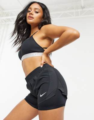 nike running 10k 2 in 1 shorts