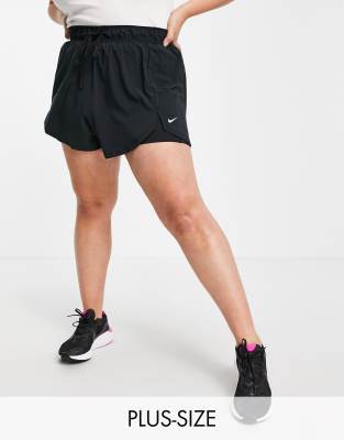 Черные шорты 2-в-1 Nike Training Plus Flex-Черный цвет