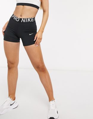 nike pro training 5 inch shorts in black