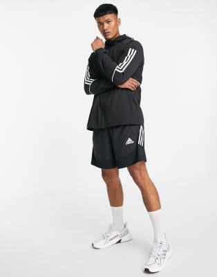 фото Черные шорты с логотипом bos adidas training aero ready-черный цвет adidas performance