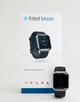 фото Черные смарт-часы fitbit blaze-черный