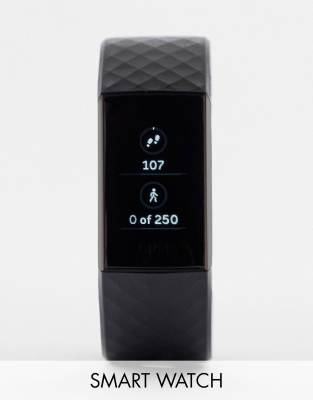 Черные смарт-часы Fitbit Charge 3-Черный