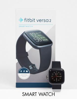 фото Черные смарт-часы fitbit versa 2-черный