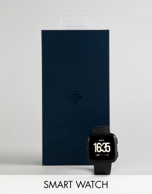 фото Черные смарт-часы fitbit versa-черный