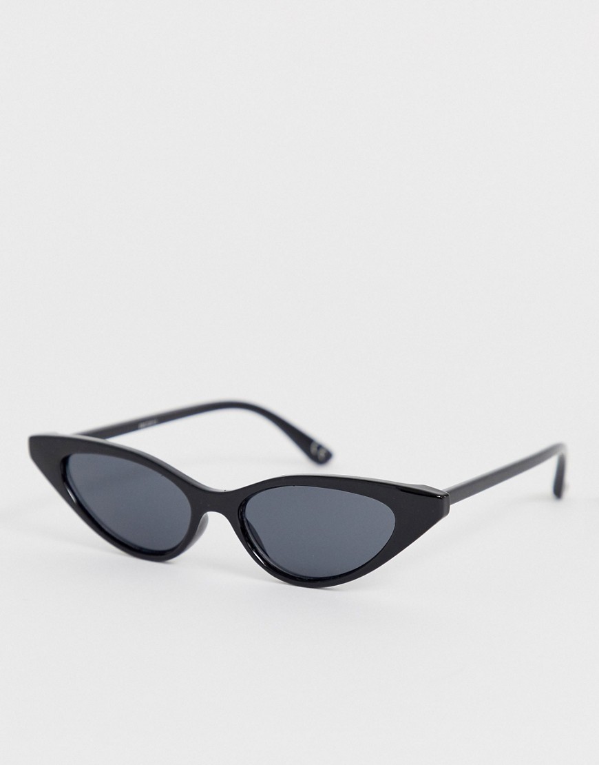 фото Черные солнцезащитные очки \"кошачий глаз\" с дымчатыми стеклами asos design-черный