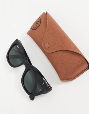   Asos Черные солнцезащитные очки в крупной оправе Ray-Ban 0RB4178-Черный цвет