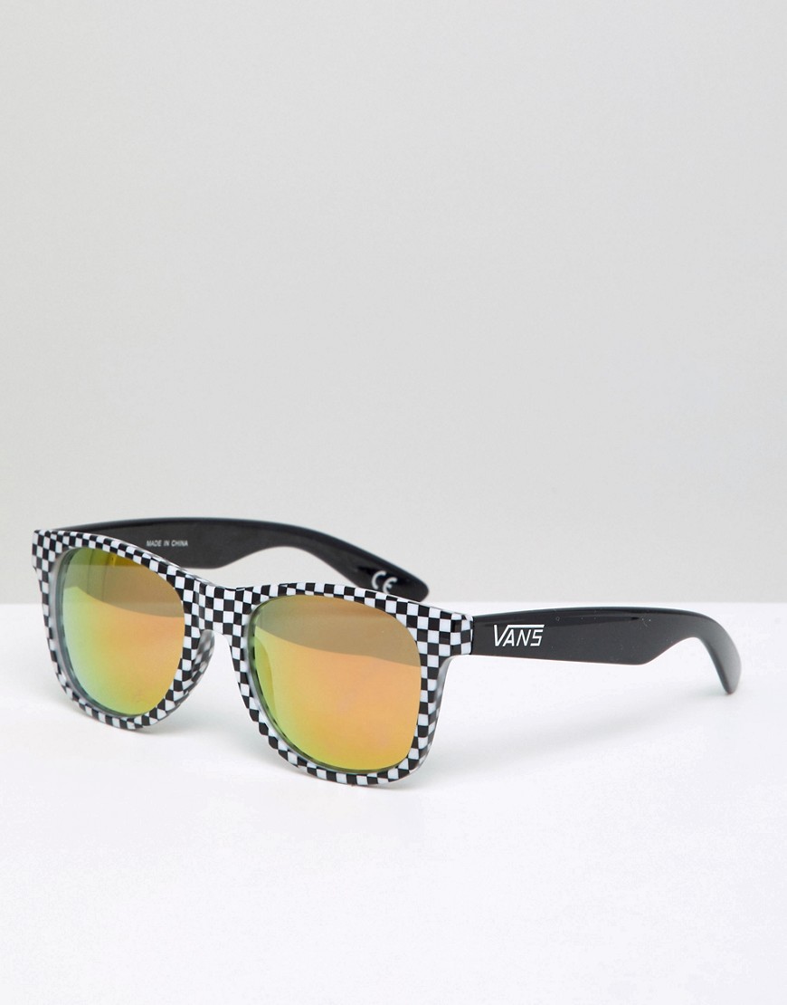 фото Черные солнцезащитные очки vans spicoli 4 v00lc0pit-черный цвет