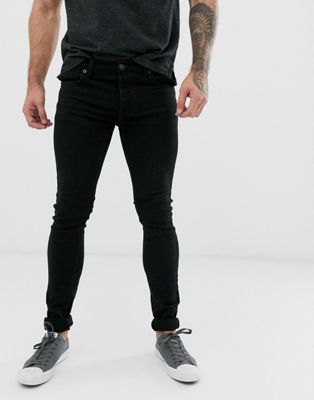 фото Черные супероблегающие эластичные джинсы french connection-черный