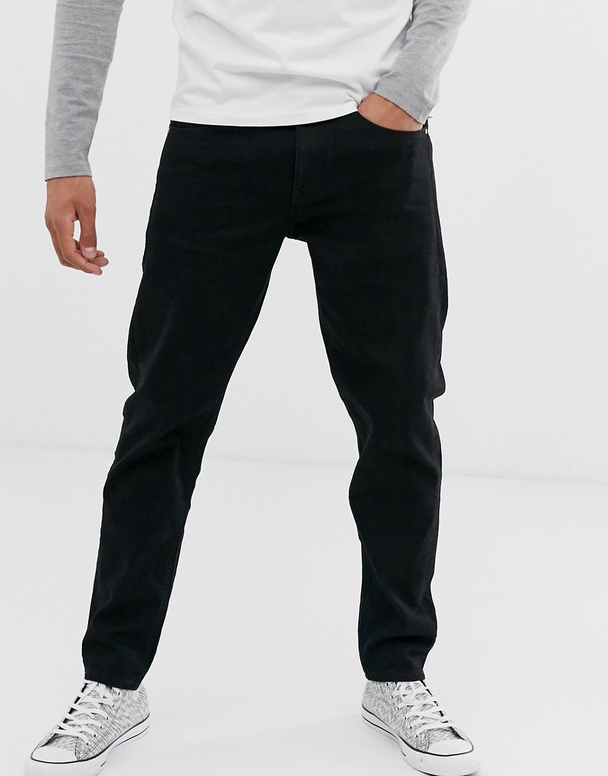 фото Черные суженные книзу джинсы стретч asos design-черный