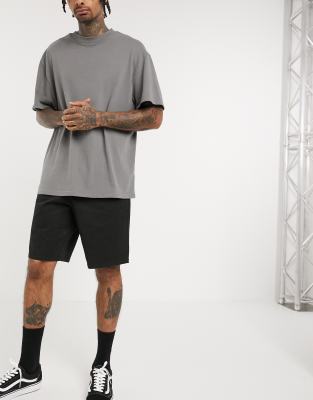 Черные свободные шорты чиносы ASOS DESIGN-Черный цвет