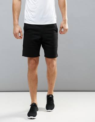 фото Черные трикотажные шорты new look sport-черный