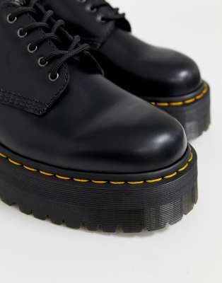 dr martens 8053 quad platform shoes in black