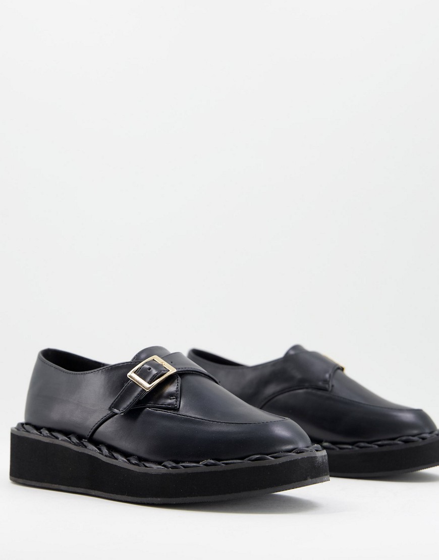 Черные туфли на плоской подошве с пряжкой Leonie-Черный Raid 12036358