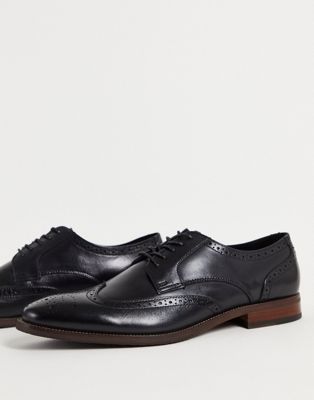 фото Черные туфли-оксфорды на шнуровке из гладкой кожи aldo-черный цвет