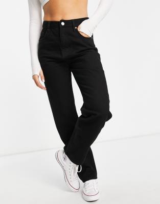 Черные джинсы  Asos Черные винтажные джинсы Miss Selfridge-Черный цвет