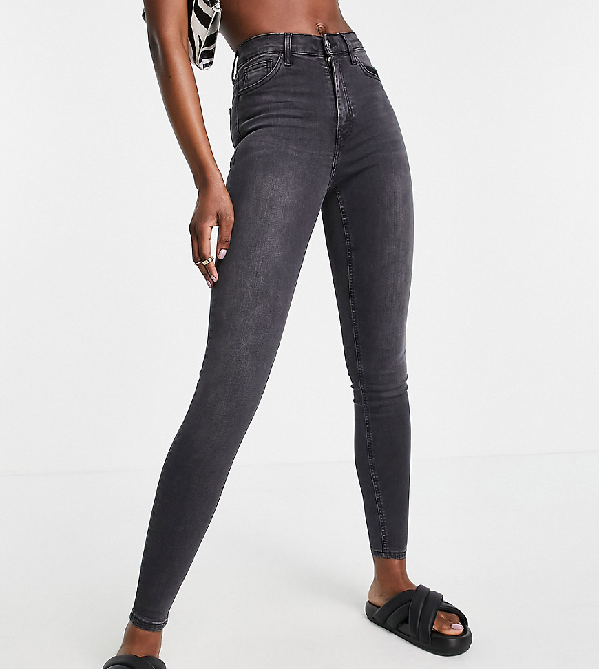 фото Черные выбеленные джинсы topshop tall jamie-черный цвет