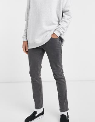 Черные выбеленные эластичные джинсы слим ASOS DESIGN-Черный цвет