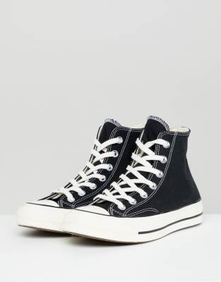 фото Черные высокие кеды converse - chuck '70-черный