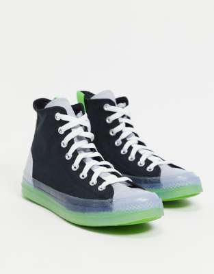 фото Черные высокие кроссовки converse chuck taylor all star cx-черный цвет