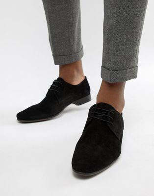 Ботинки мужские замшевые черные