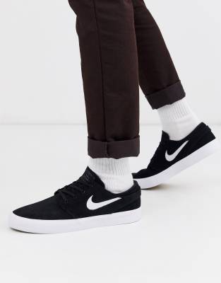 фото Черные замшевые кроссовки nike sb zoom stefan janoski-черный