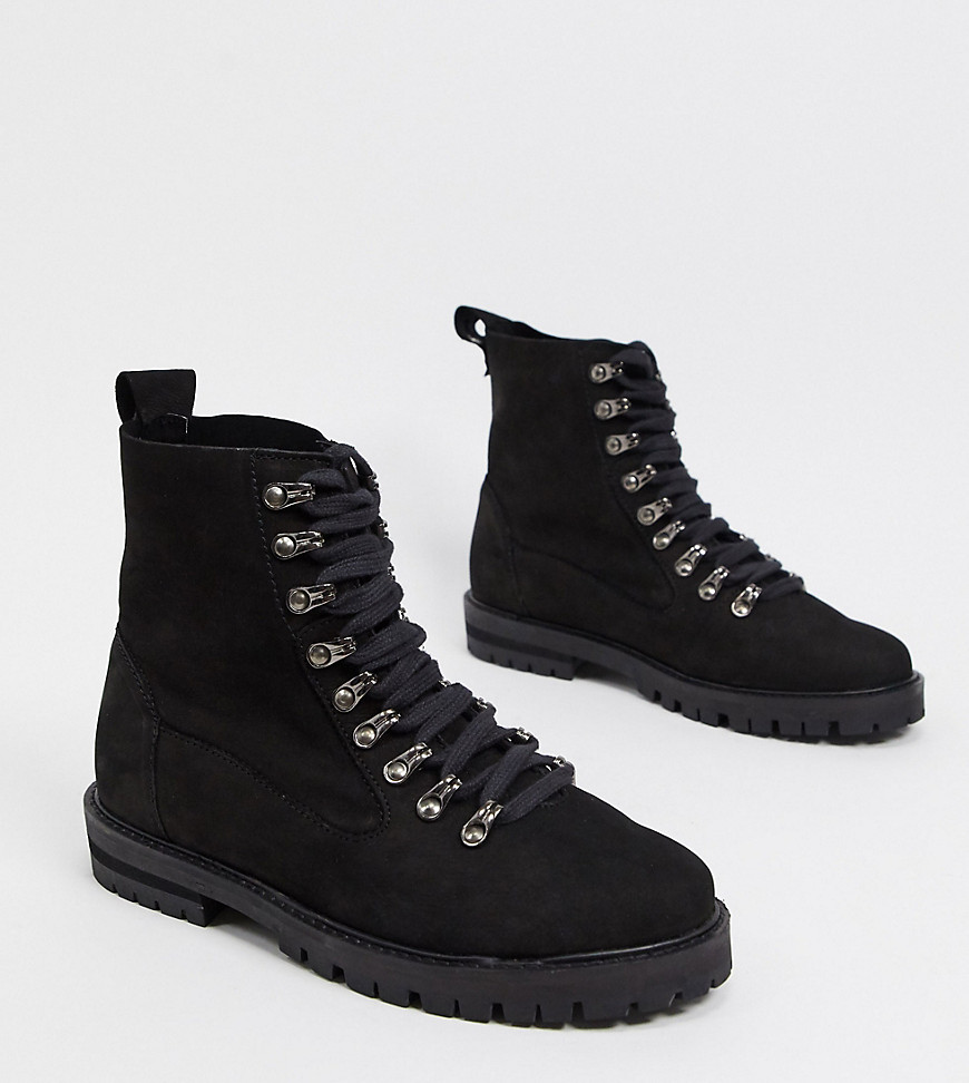 фото Черные замшевые походные ботинки asra exclusive barnes-черный