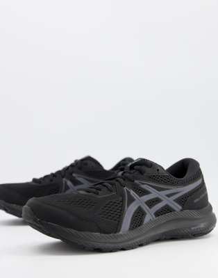 Бег  Asos Черные кроссовки Asics Running gel contend 7-Черный цвет