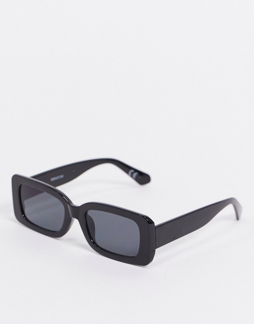 фото Черные квадратные солнцезащитные очки asos design-черный