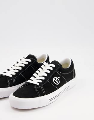 фото Черные замшевые кеды vans sid dx-черный цвет