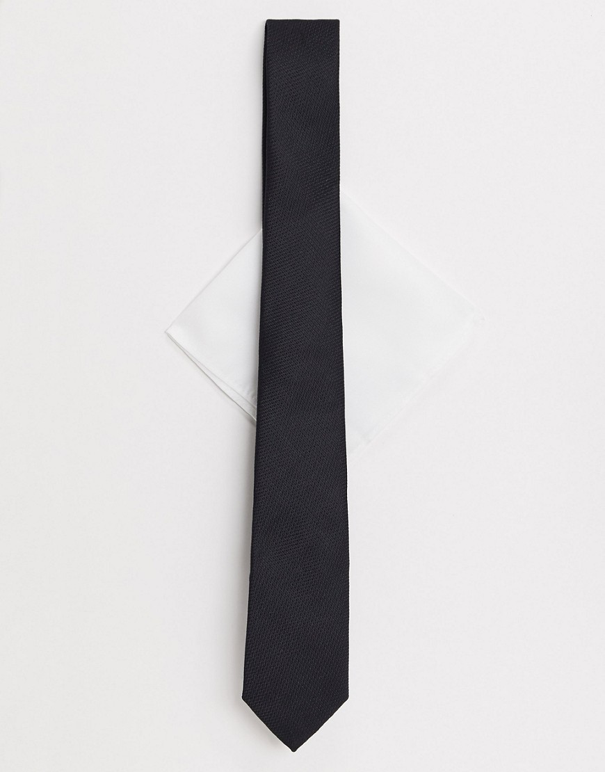 фото Черный галстук и платок topman-мульти