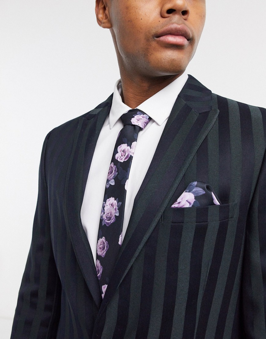 фото Черный галстук с принтом twisted tailor